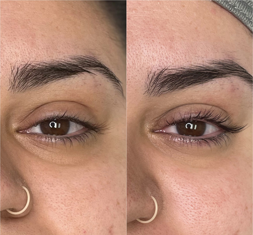 Lash Lift Before and After