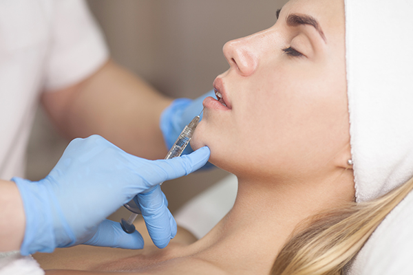 Woman having BOTOX treatment